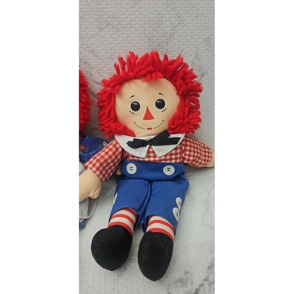 12" RAGGEDY ANN ANDY HASBRO 2015 RAG DOLL STUFFED ANIMAL PLUSH TOY CLEAN LOVEY - Picture 1 of 4